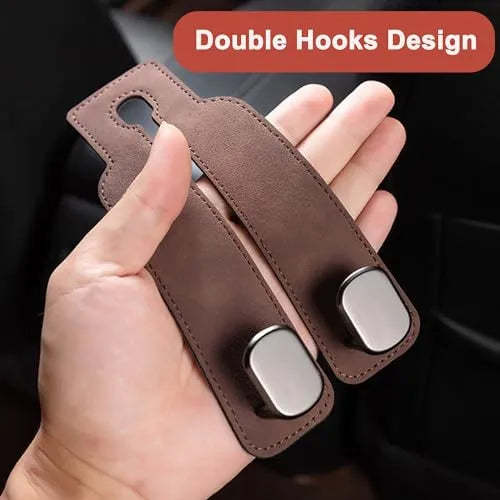 Coocoe Car Seat Headrest Hook Brown