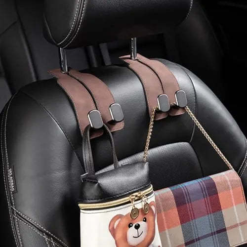 Coocoe Car Seat Headrest Hook Brown