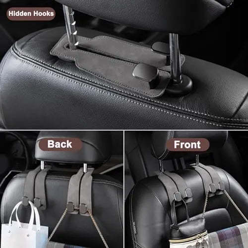 Coocoe Car Seat Headrest Hook Brown