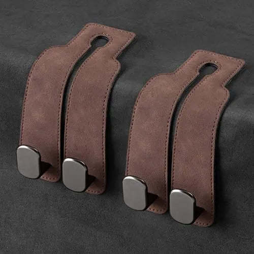 Coocoe Car Seat Headrest Hook Brown